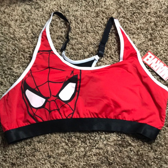 spiderman sports bra